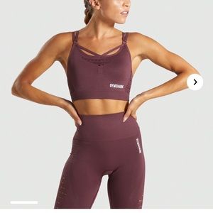 Gymshark sports bra and shorts